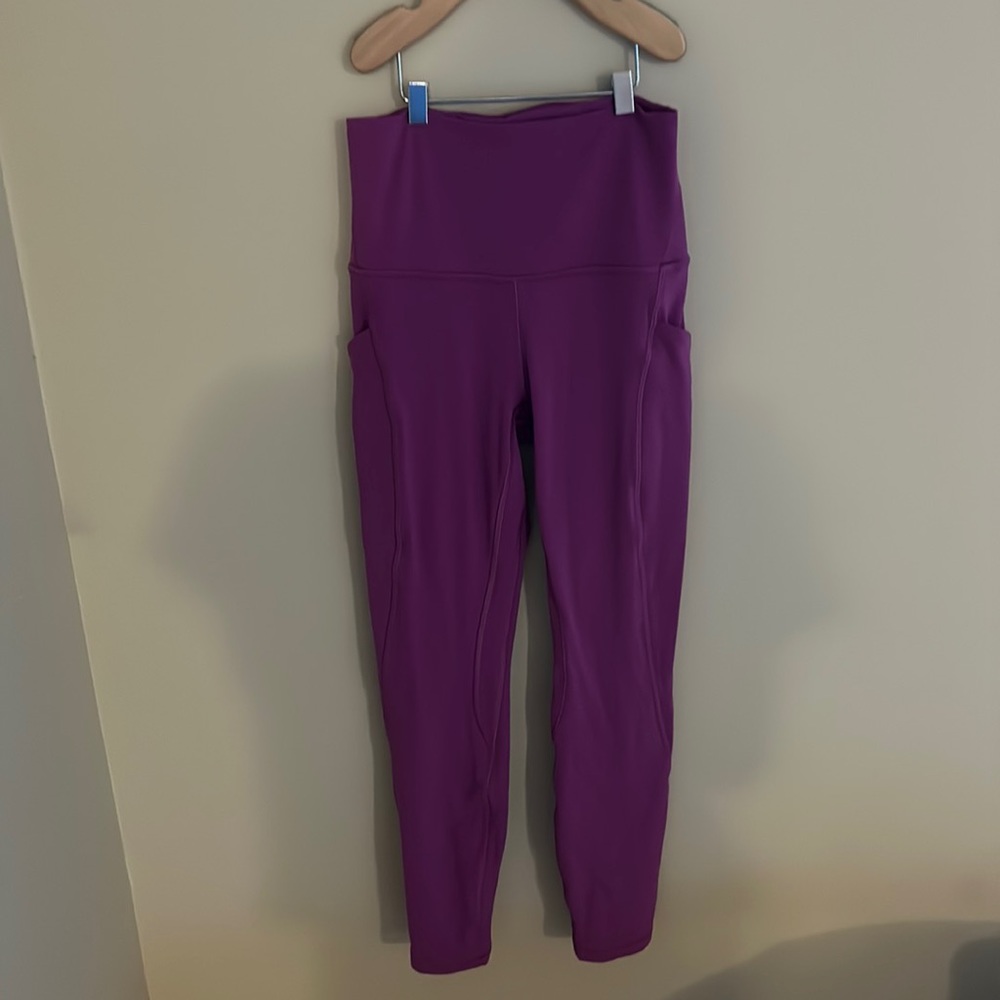 lululemon align high-rise pant with pockets 25” They are a size 2 in magenta
